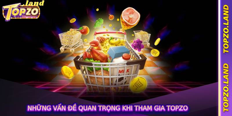 Những vấn đề quan trọng khi tham gia topzo